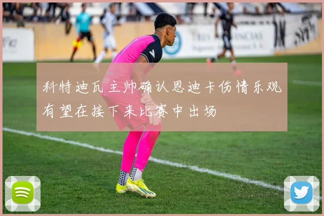 科特迪瓦主帅确认恩迪卡伤情乐观有望在接下来比赛中出场